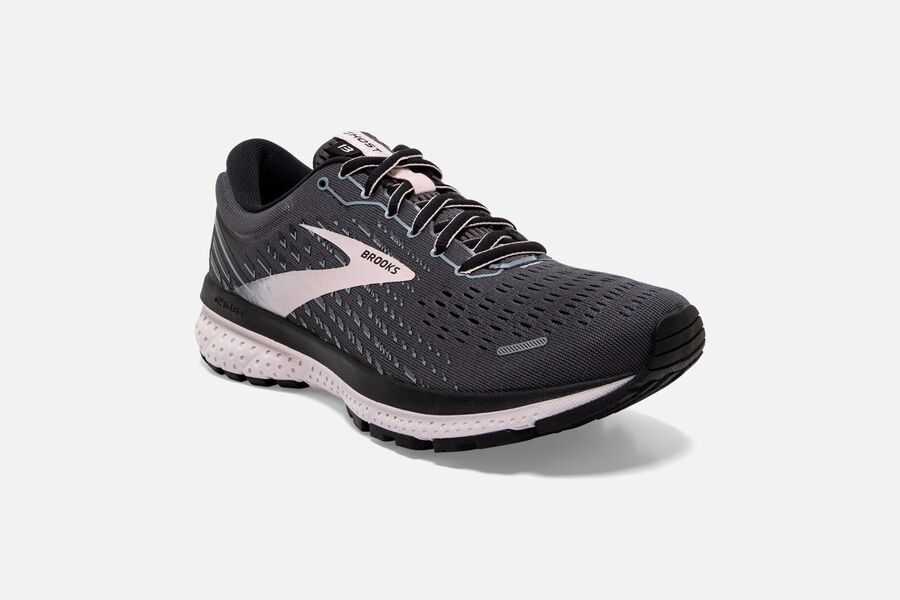 Brooks Ghost 13 Road Running Shoes - Womens - Black/Pink - HJ7198043